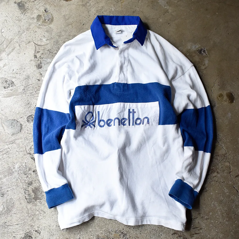 80's benetton  ラガーシャツ Italy製 240524H