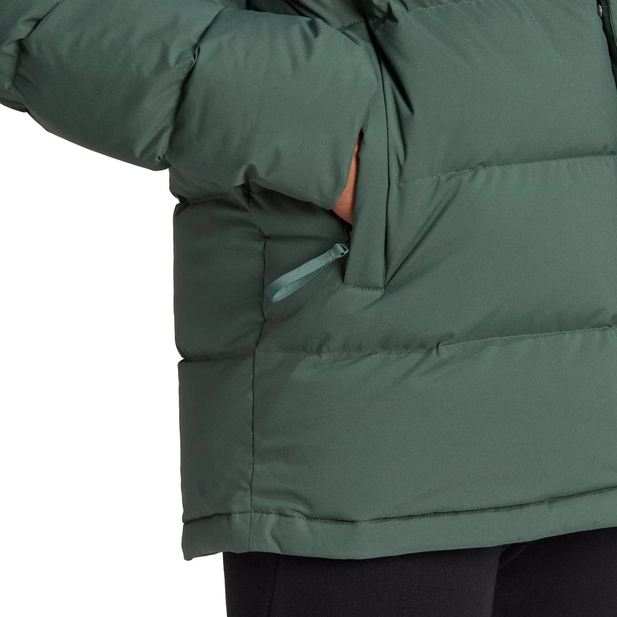 adidas Helionic Mid-Length Mens Down Jacket - Green