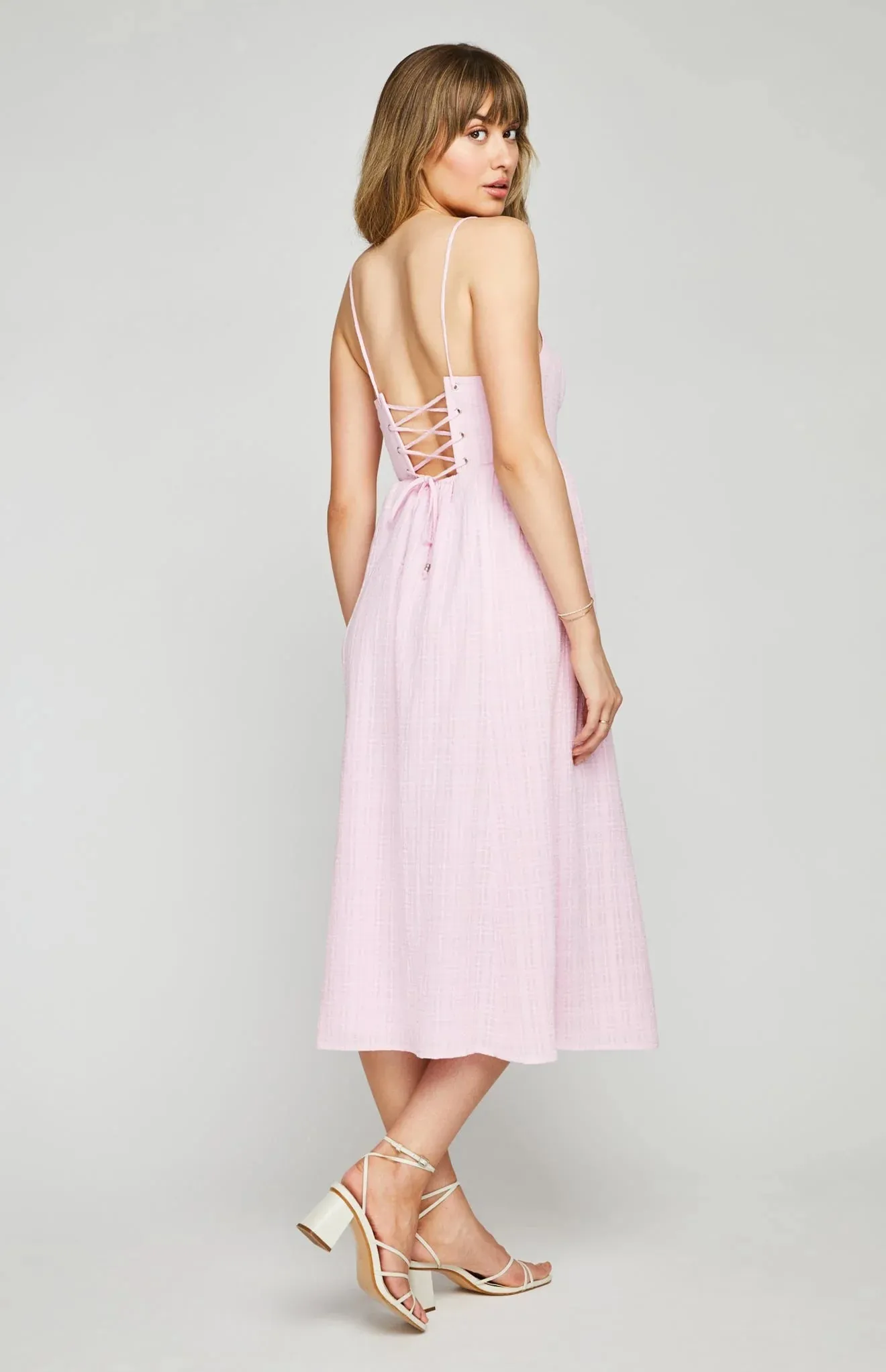 Allison Midi Dress- Pink