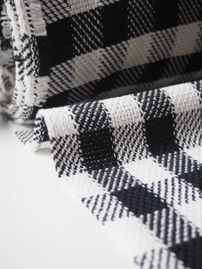 B W Gingham Cotton Jacquard