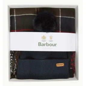 Barbour Dover Beanie & Hailes Scarf Gift Set - Classic