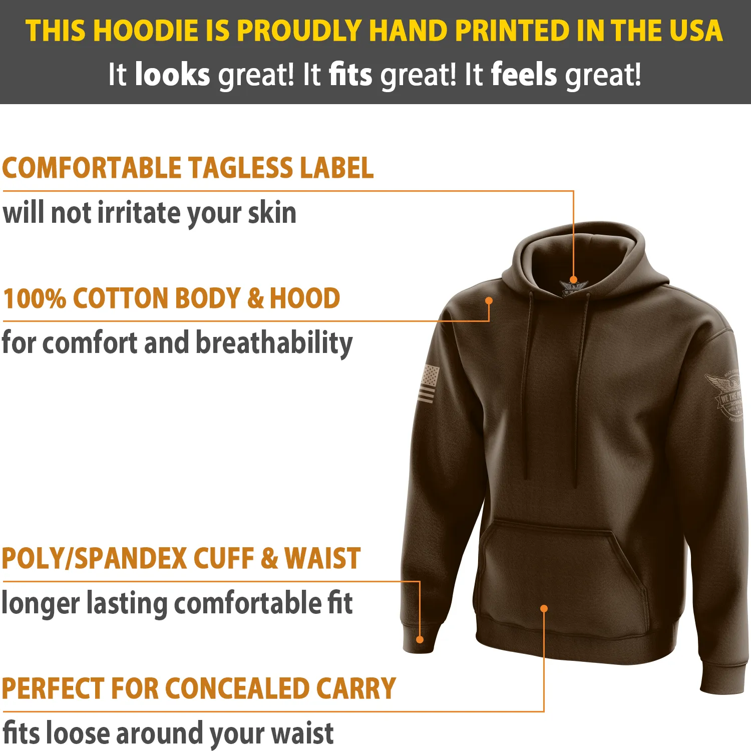 Basic - Brown   Tan Hoodie