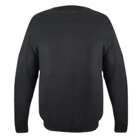 Basix of Sassy Black Crewneck Sweater