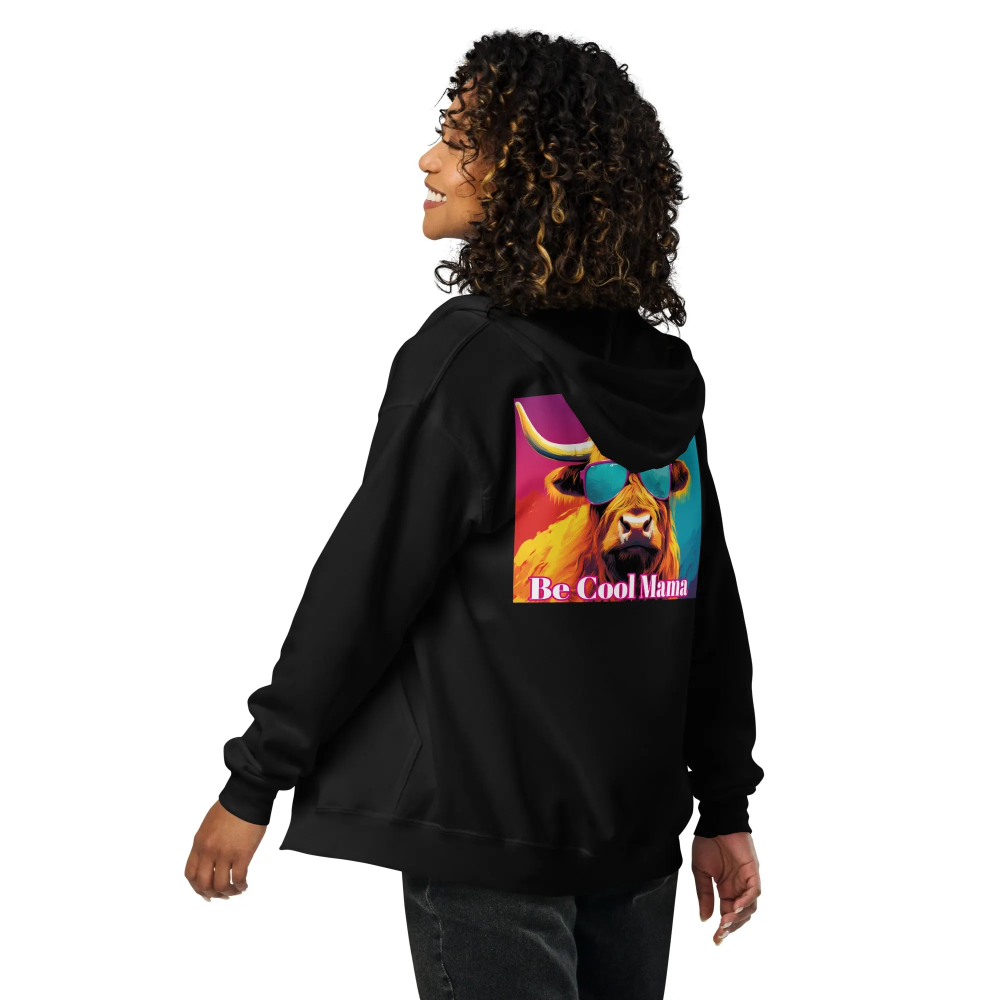 Be Cool Mama Unisex Heavy Blend Zip Hoodie