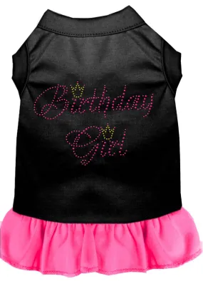 Birthday Girl Rhinestone Dress Black With Bright Pink Xl (16)