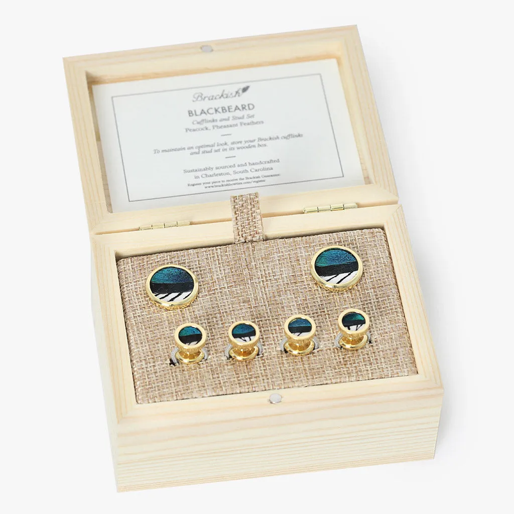 Blackbeard Cufflink & Studs Set