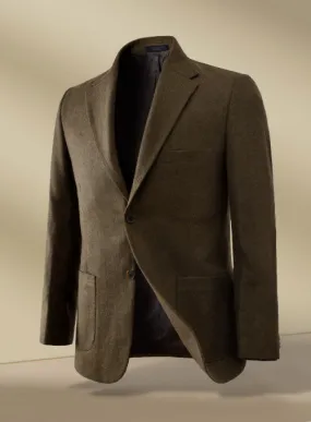 Bottle Brown Herringbone Tweed Jacket II