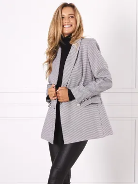 Boyfriend Blazer - Black White Check