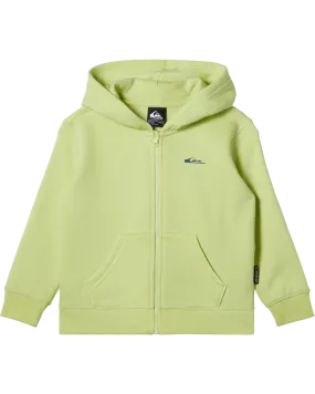 Boys Graphic Zip Hoodie in Shadow Lime