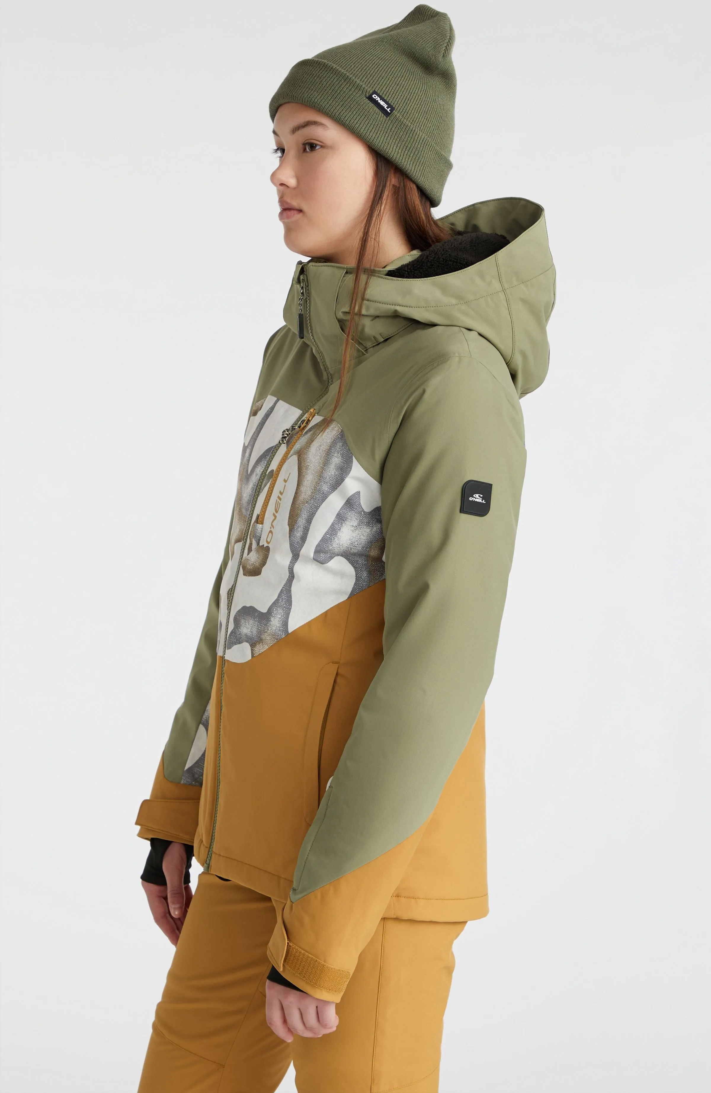 Carbonite Snow Jacket | Deep Lichen Green Colour Block