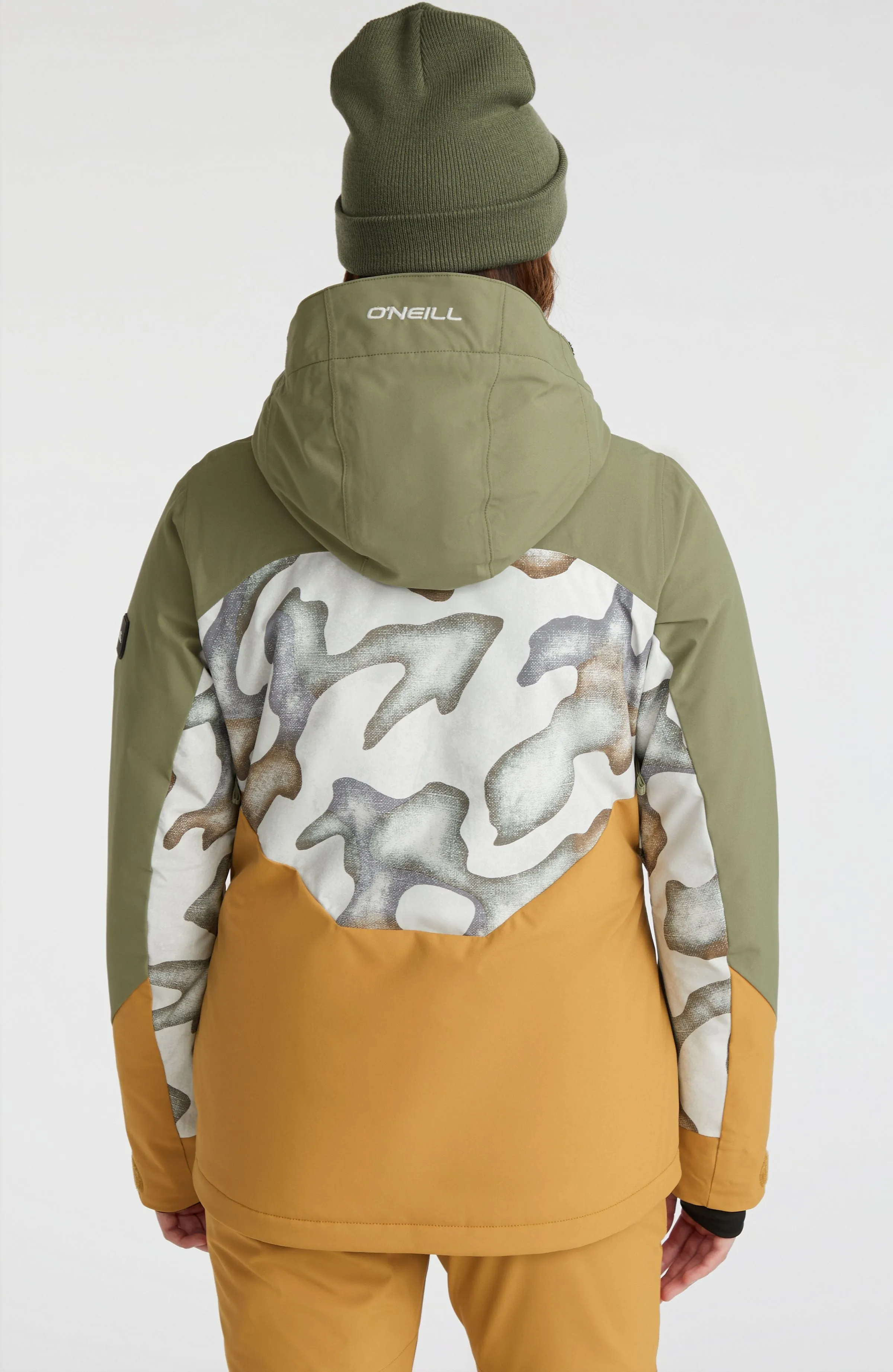 Carbonite Snow Jacket | Deep Lichen Green Colour Block