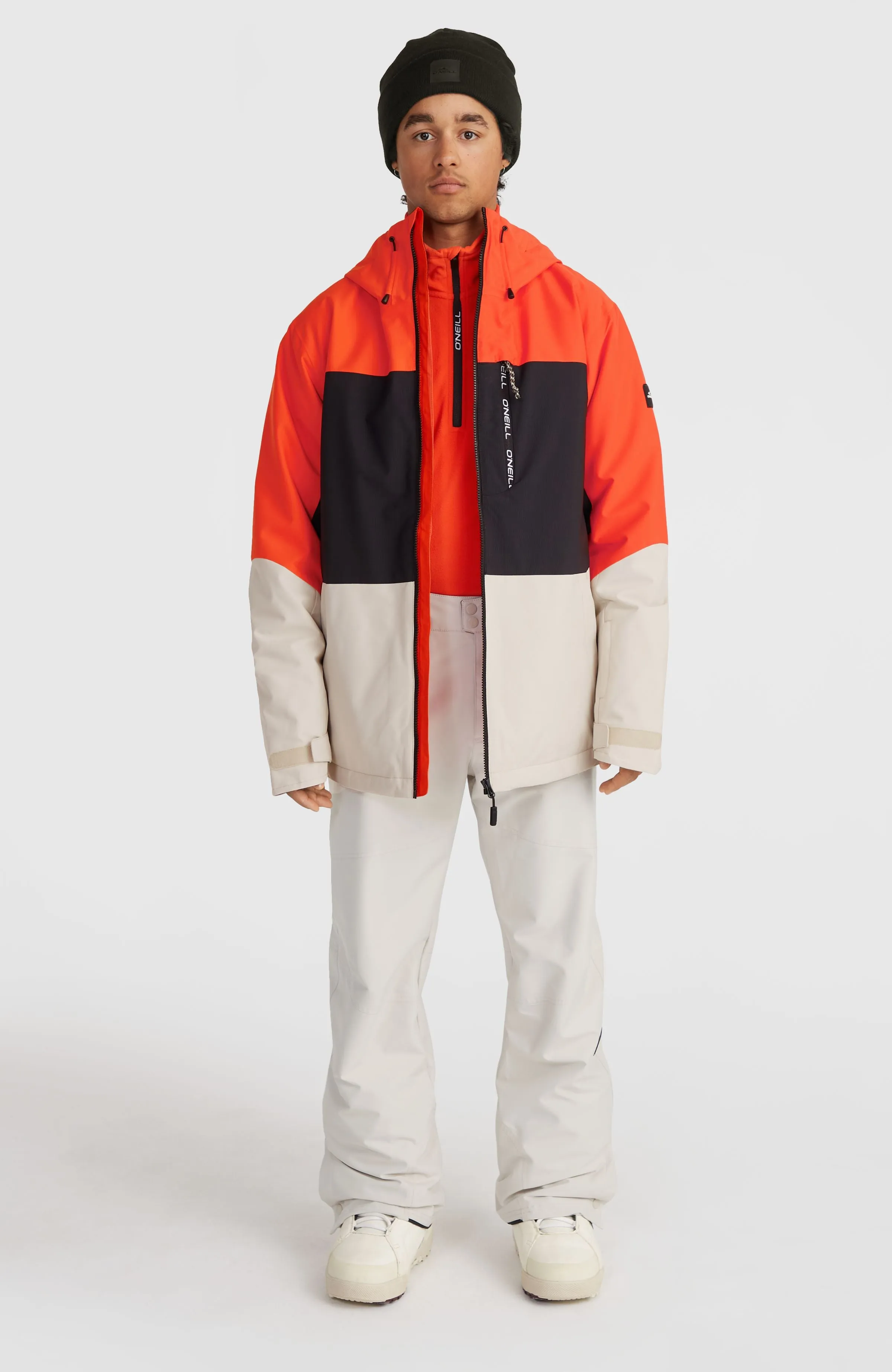 Carbonite Snow Jacket | Paprika Flame Colour Block