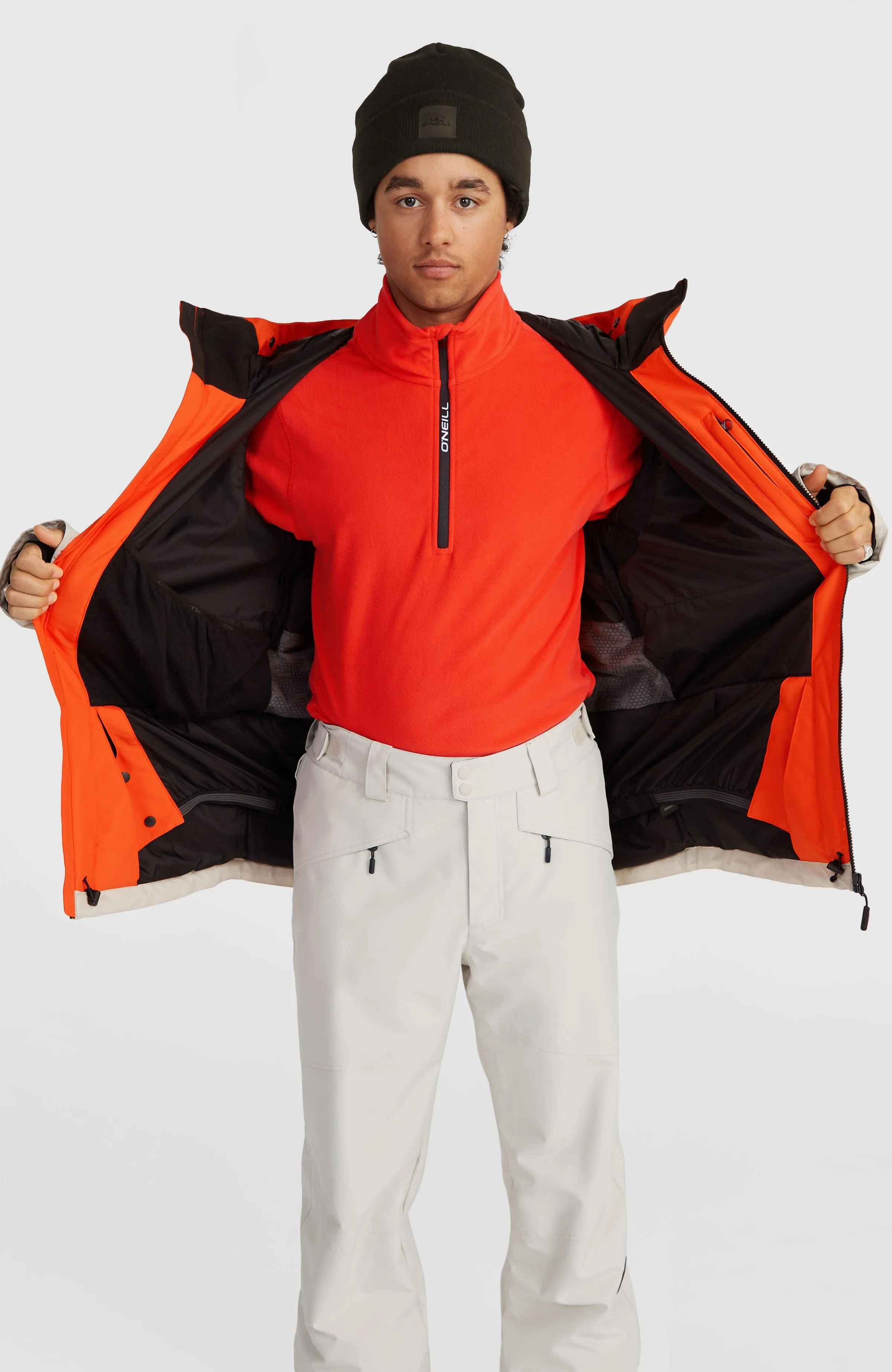 Carbonite Snow Jacket | Paprika Flame Colour Block