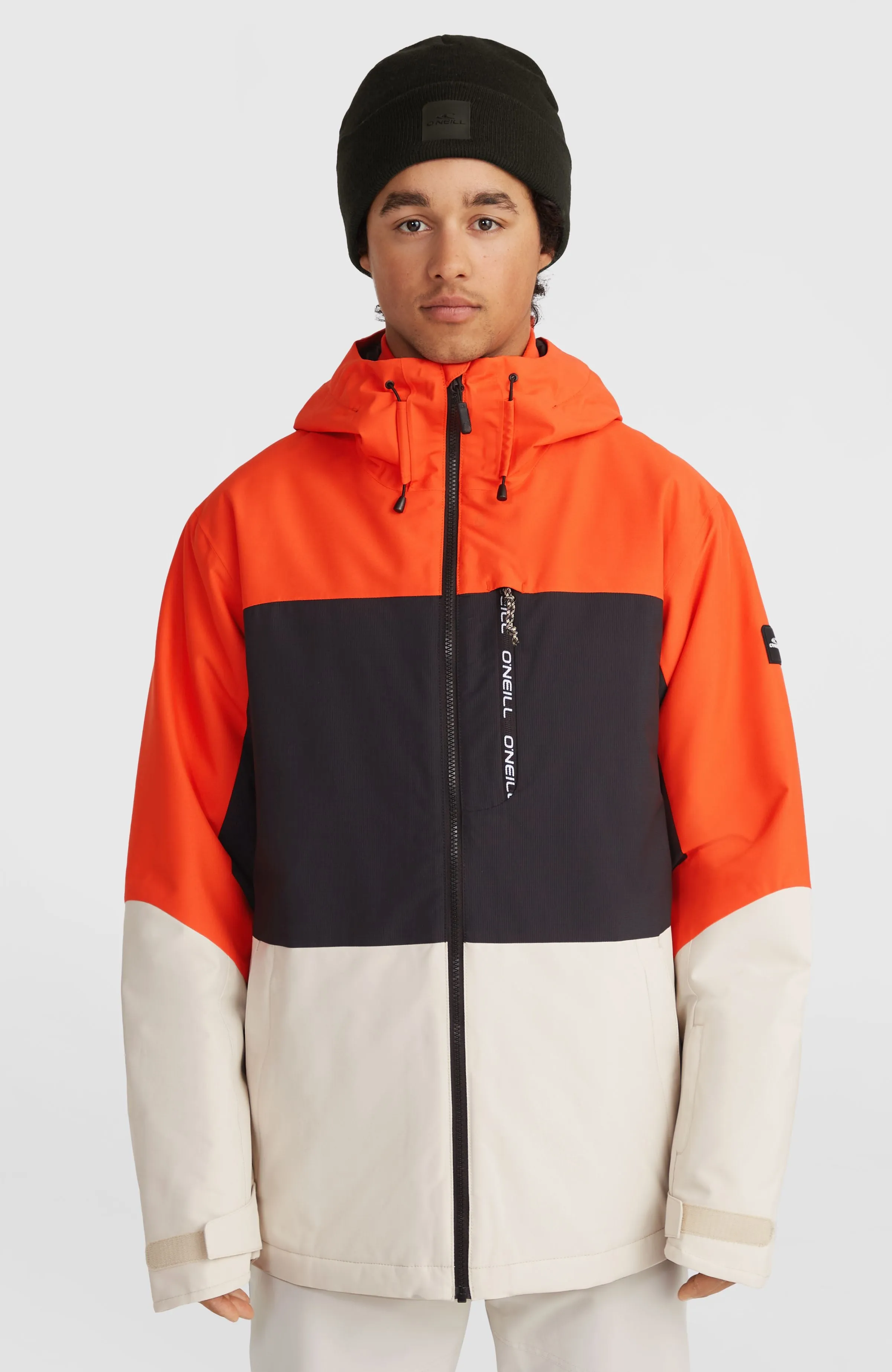 Carbonite Snow Jacket | Paprika Flame Colour Block