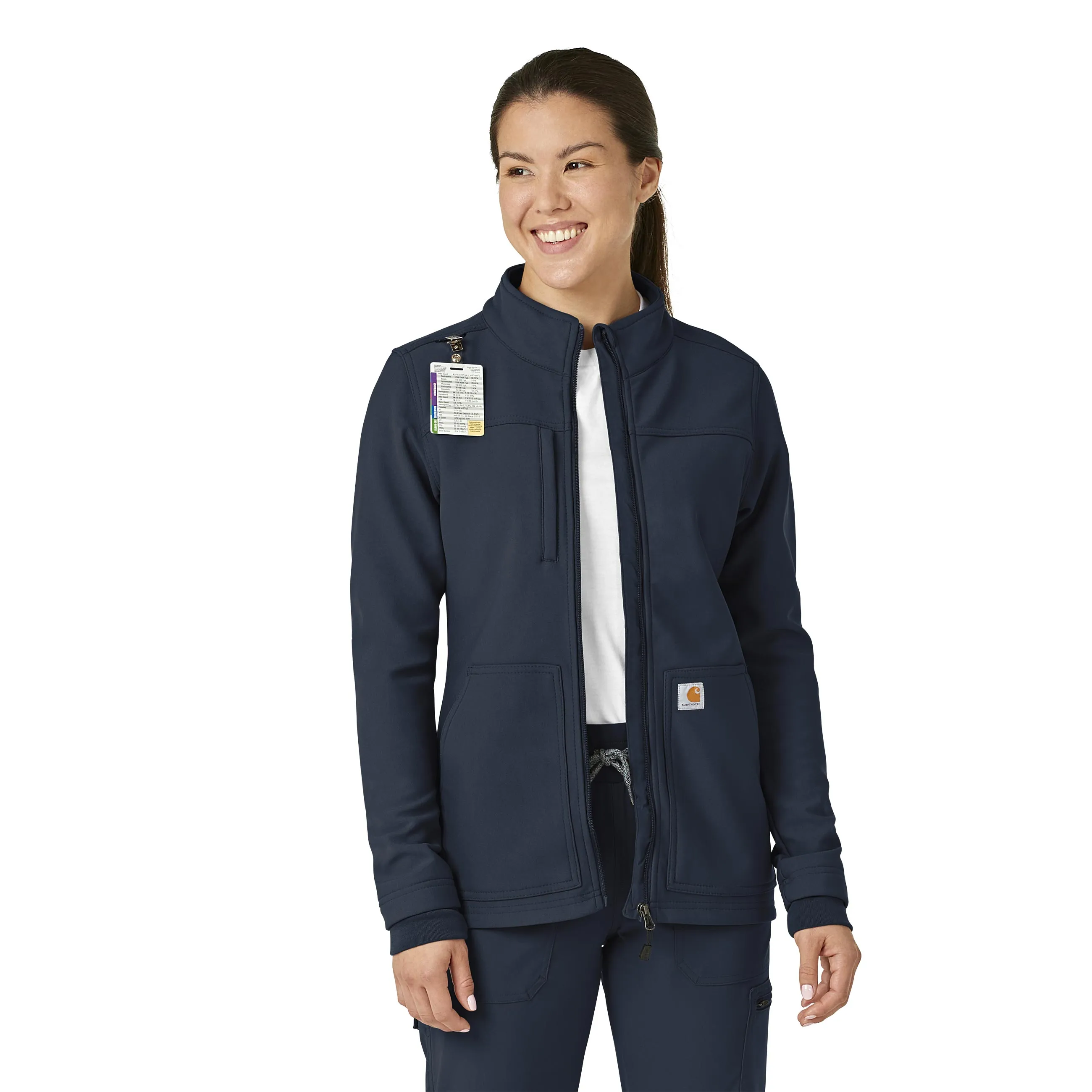 Carhartt Rugged Flex Women's Bonded Fleece Jacket - Navy