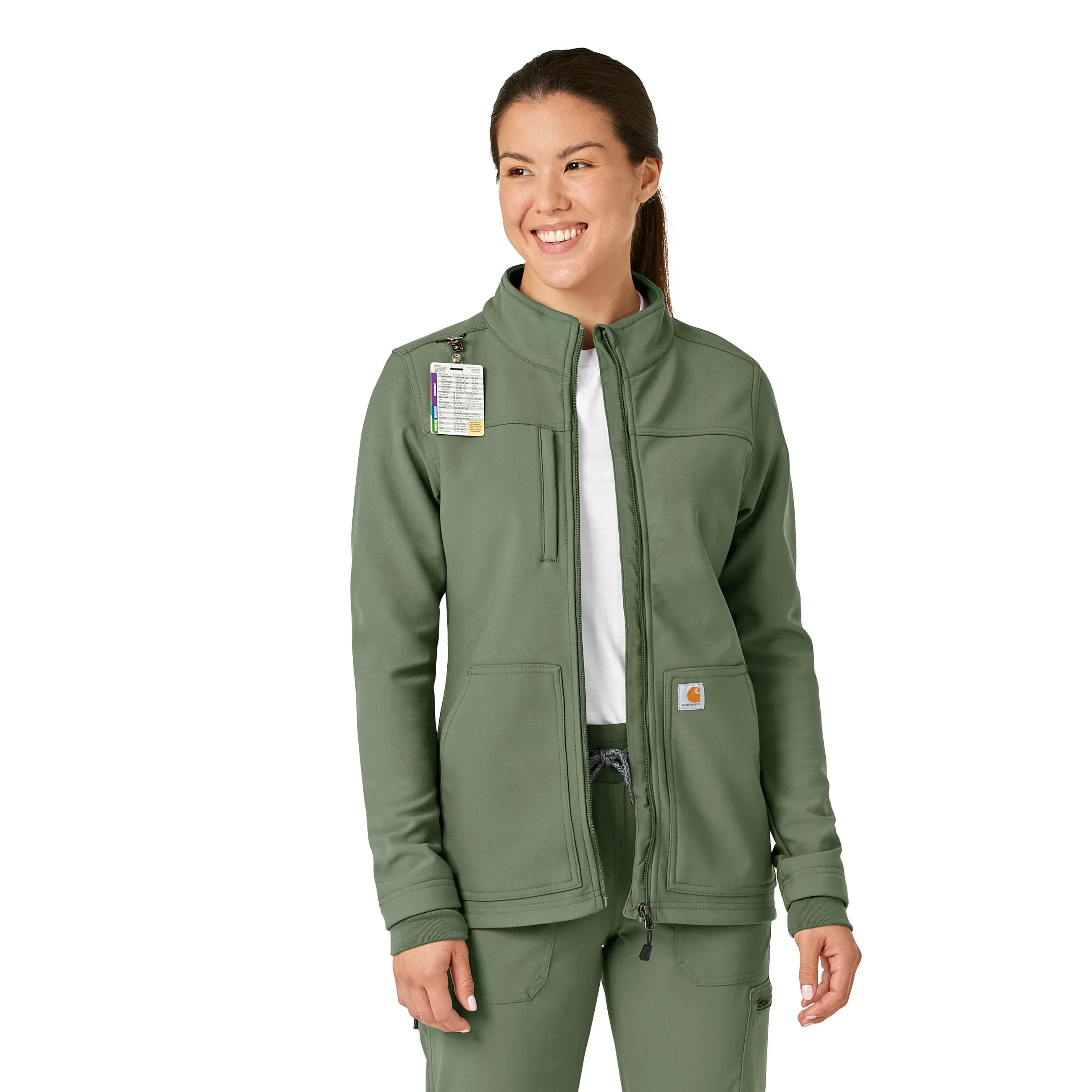 Carhartt Rugged Flex Women's Bonded Fleece Jacket - Olive