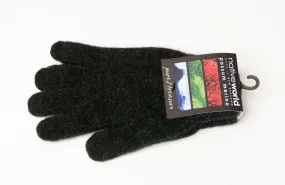 Charcoal Plain Gloves Possum Merino Wool - NX100