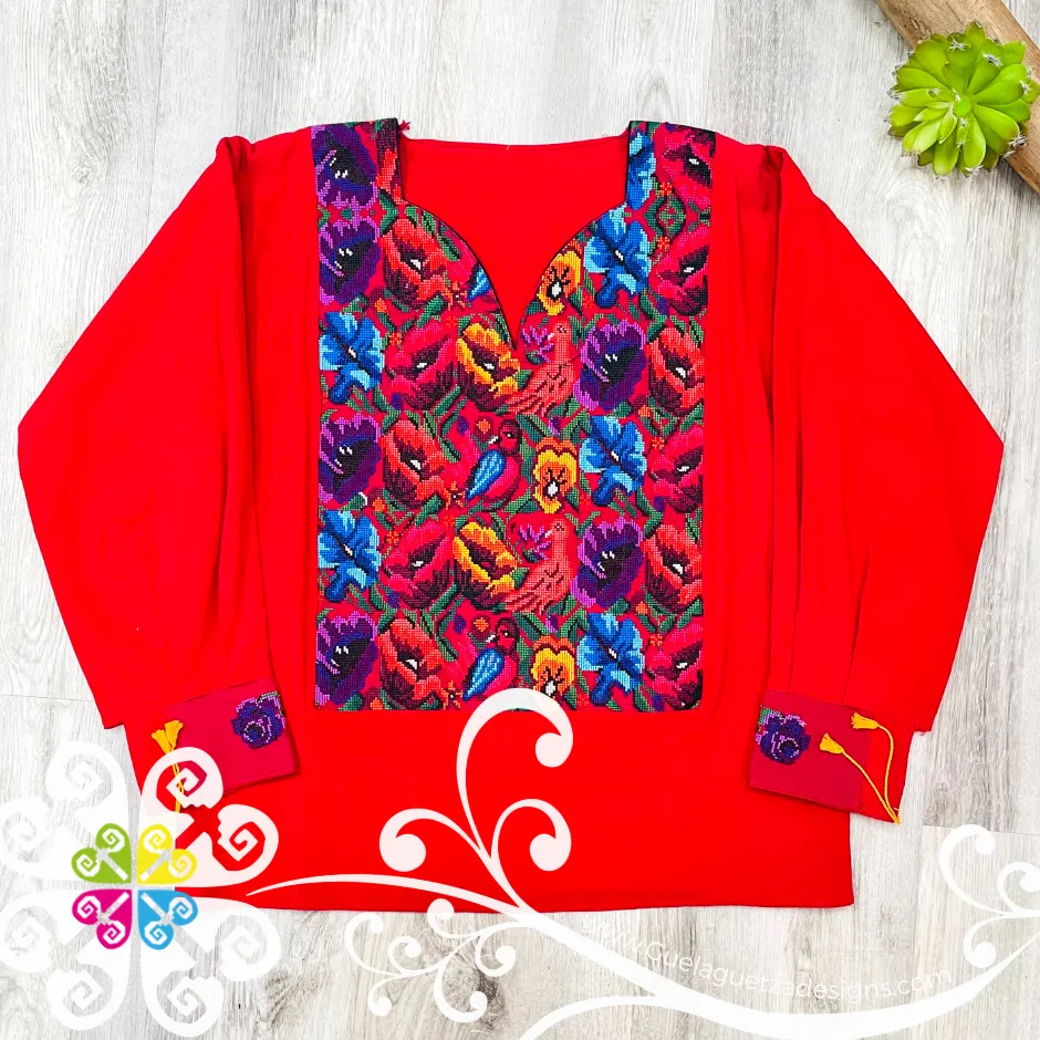 Chiapas Blusa Bordada Long Sleeve - Cross stitch