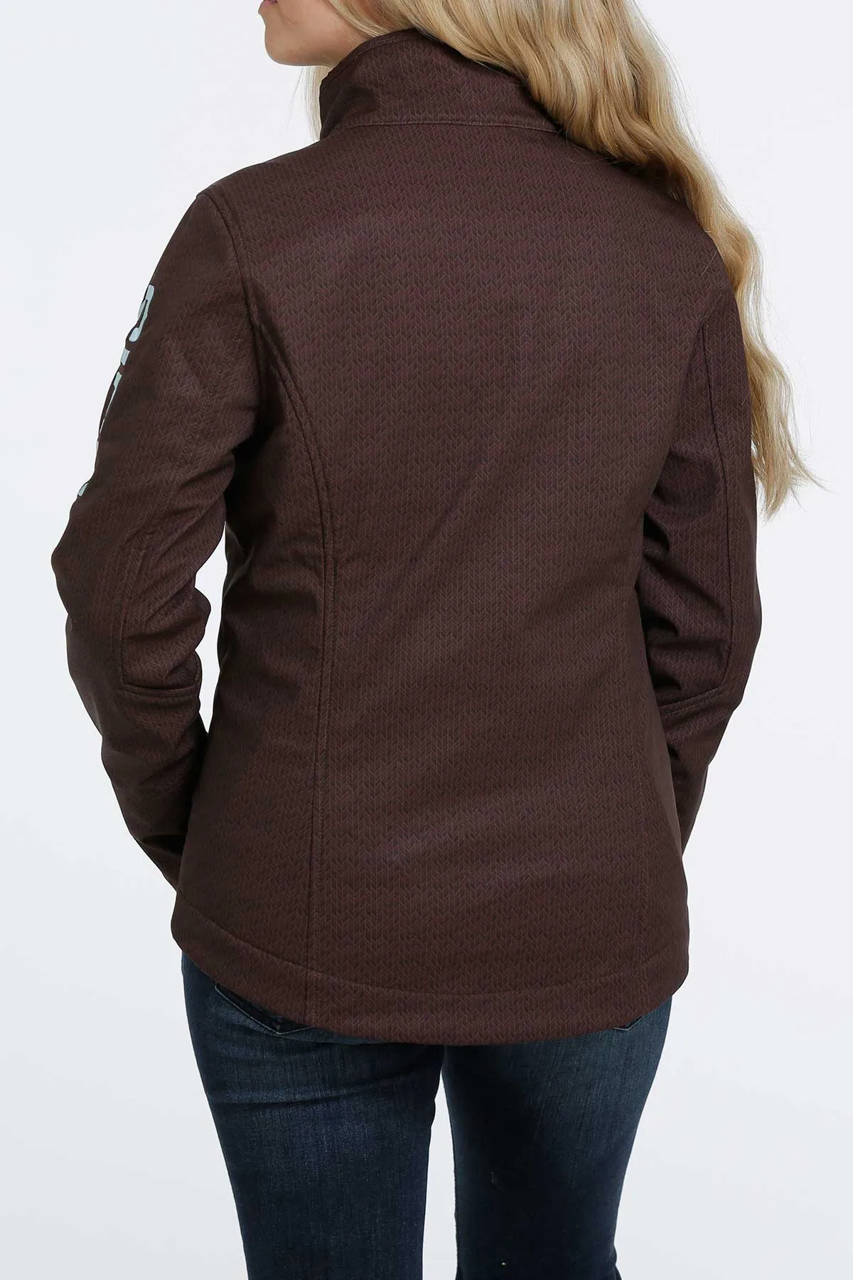 'Cinch' Women's Concealed Carry Bonded Jacket - Brown / Light Blue