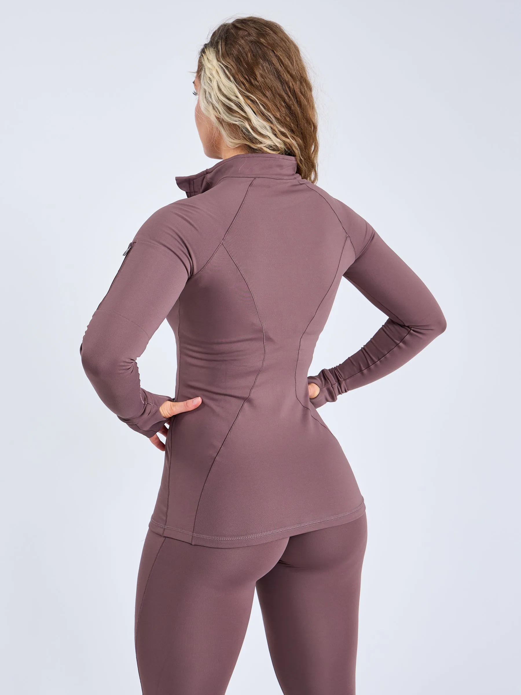 Colorado Zip Jacket - Mocha Berry