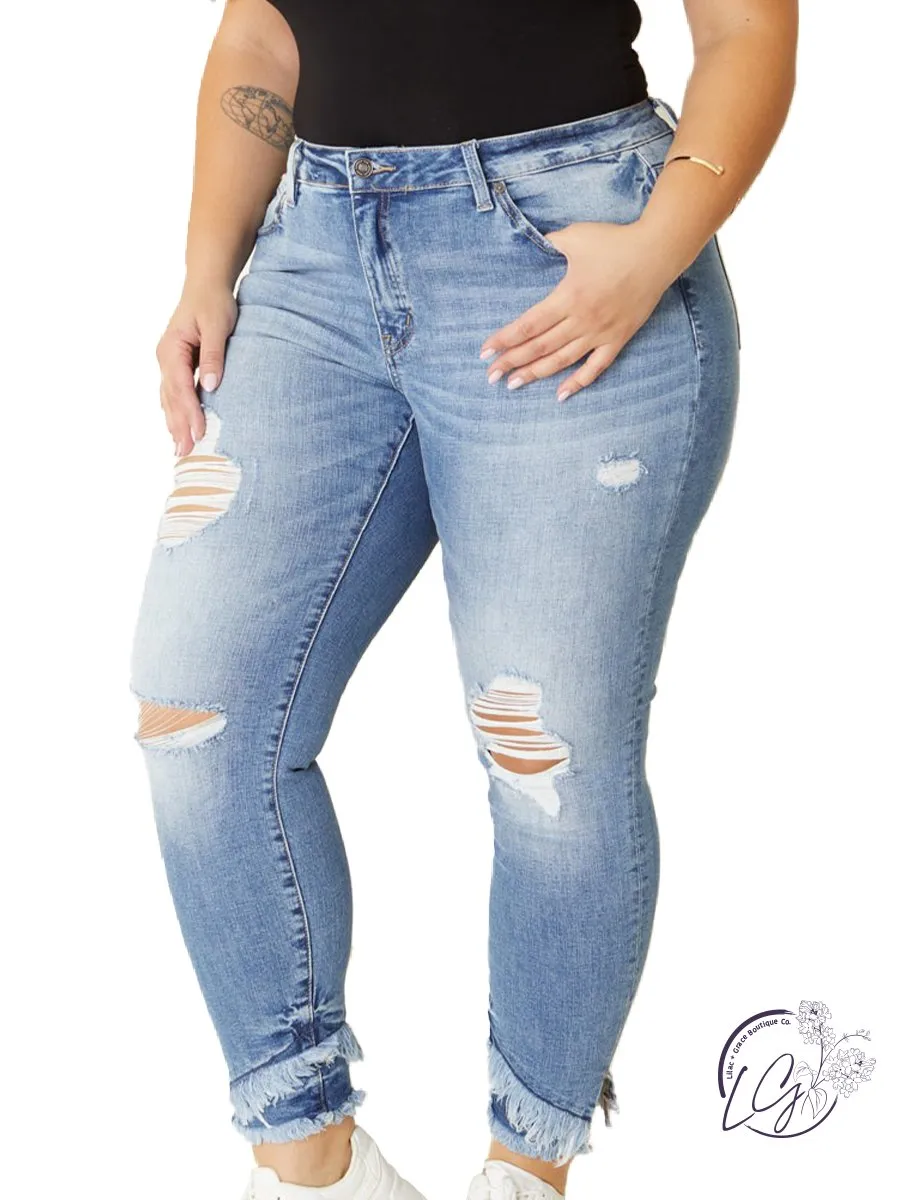 Curvy Alisha Mid-Rise Skinny by KanCan