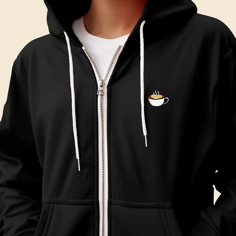 Dalix Cappuccino Zip Hoodie