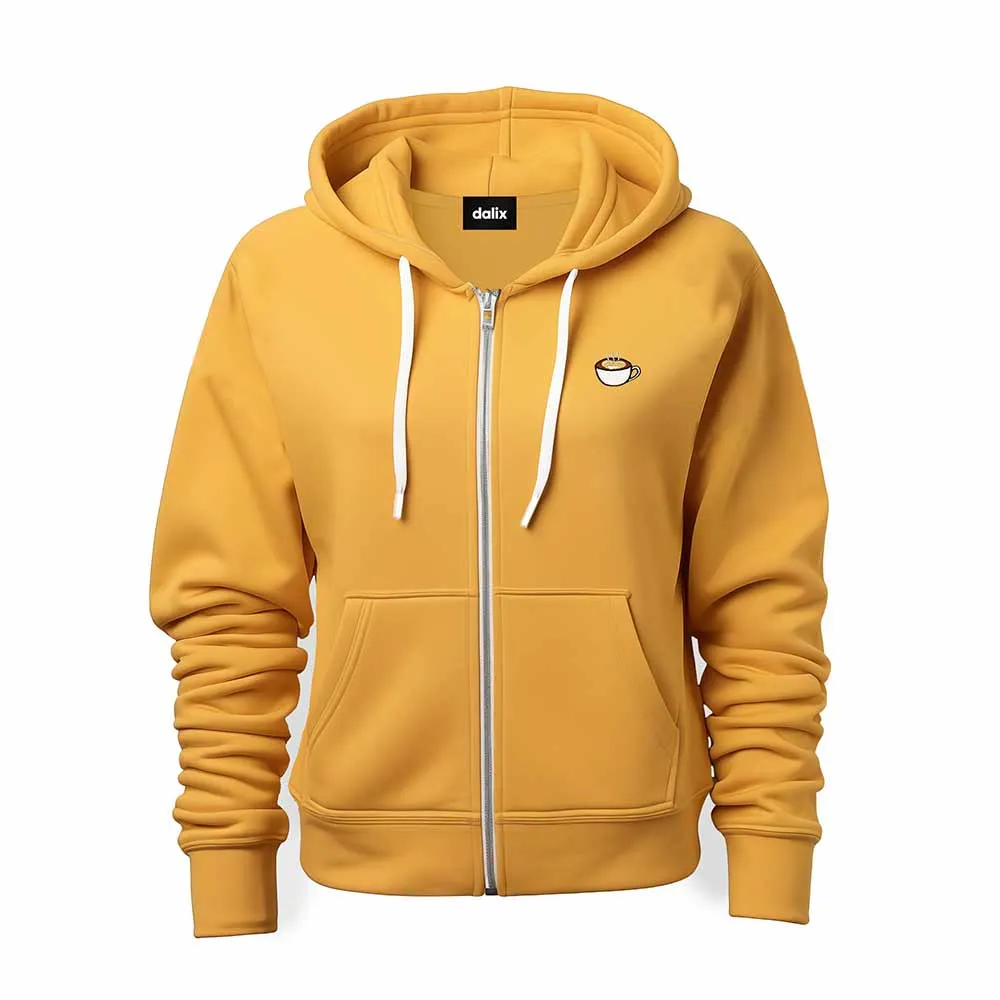 Dalix Cappuccino Zip Hoodie