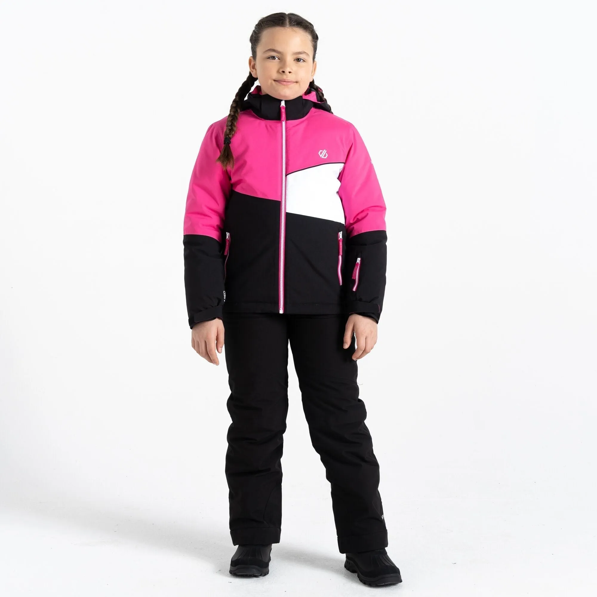 Dare2B Kids' Steazy Ski Jacket | Pure Pink Black