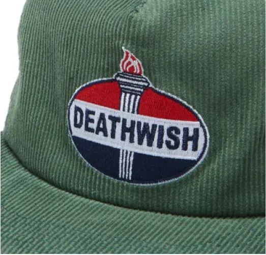 Deathwish Motor Spirits Corduroy Snapback Hat - Green