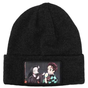 Demon Slayer - Tanjiro & Nezuko Patch Beanie Hat (Sublimated) - Bioworld