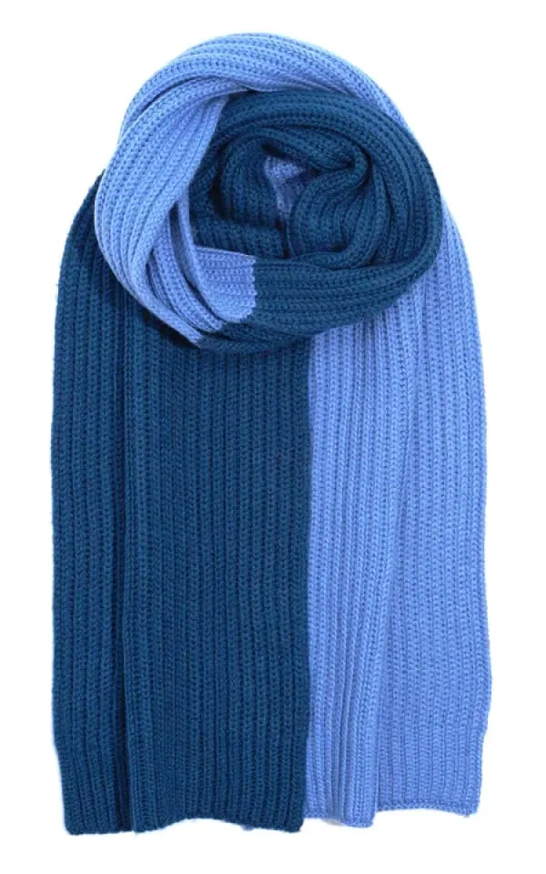 Echo- Colorblock Ribbed Scarf