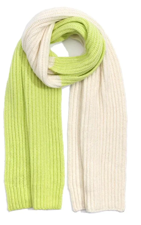 Echo- Colorblock Ribbed Scarf