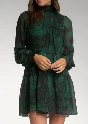 Elan Celia Tiered Dress - Green