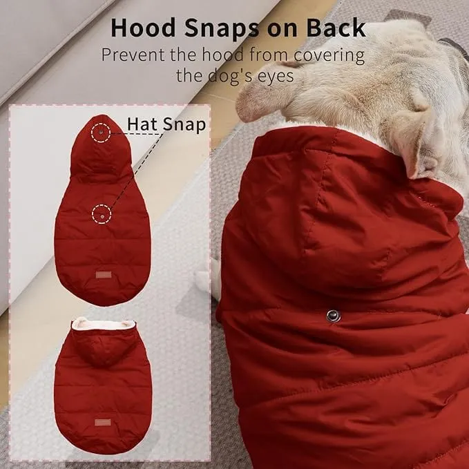 Fleece lined dog coat