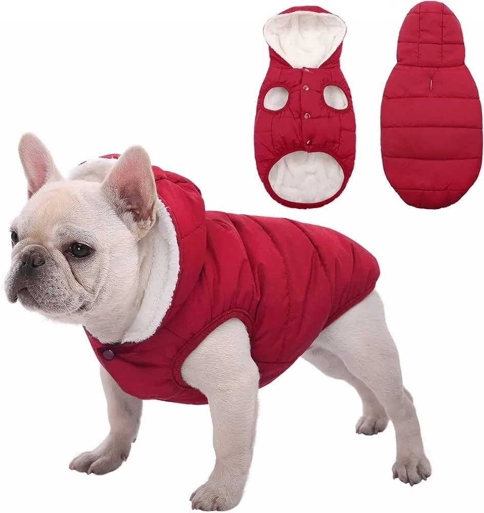 Fleece lined dog coat