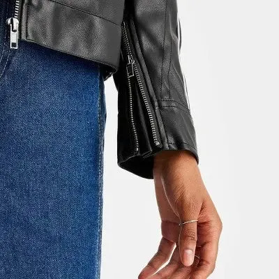 Future Collective With Reese Women's Zip-Up Leather Jacket