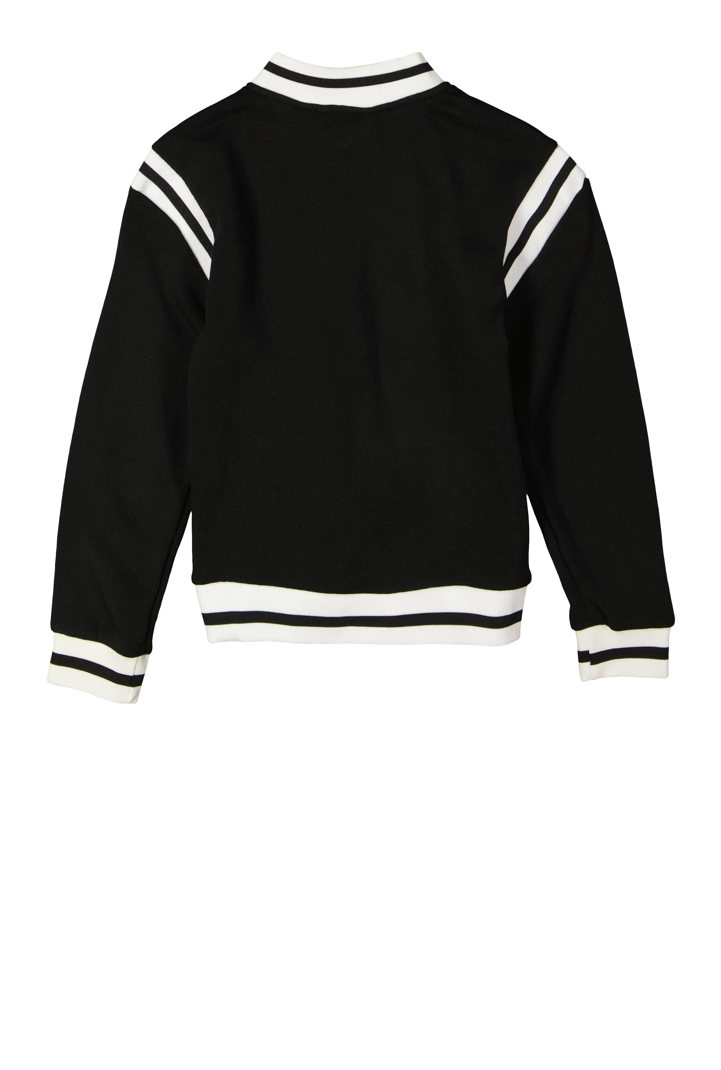 Girls 68 Chenille Graphic Patch Varsity Jacket