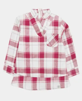 Girls Gingham Tunic Top