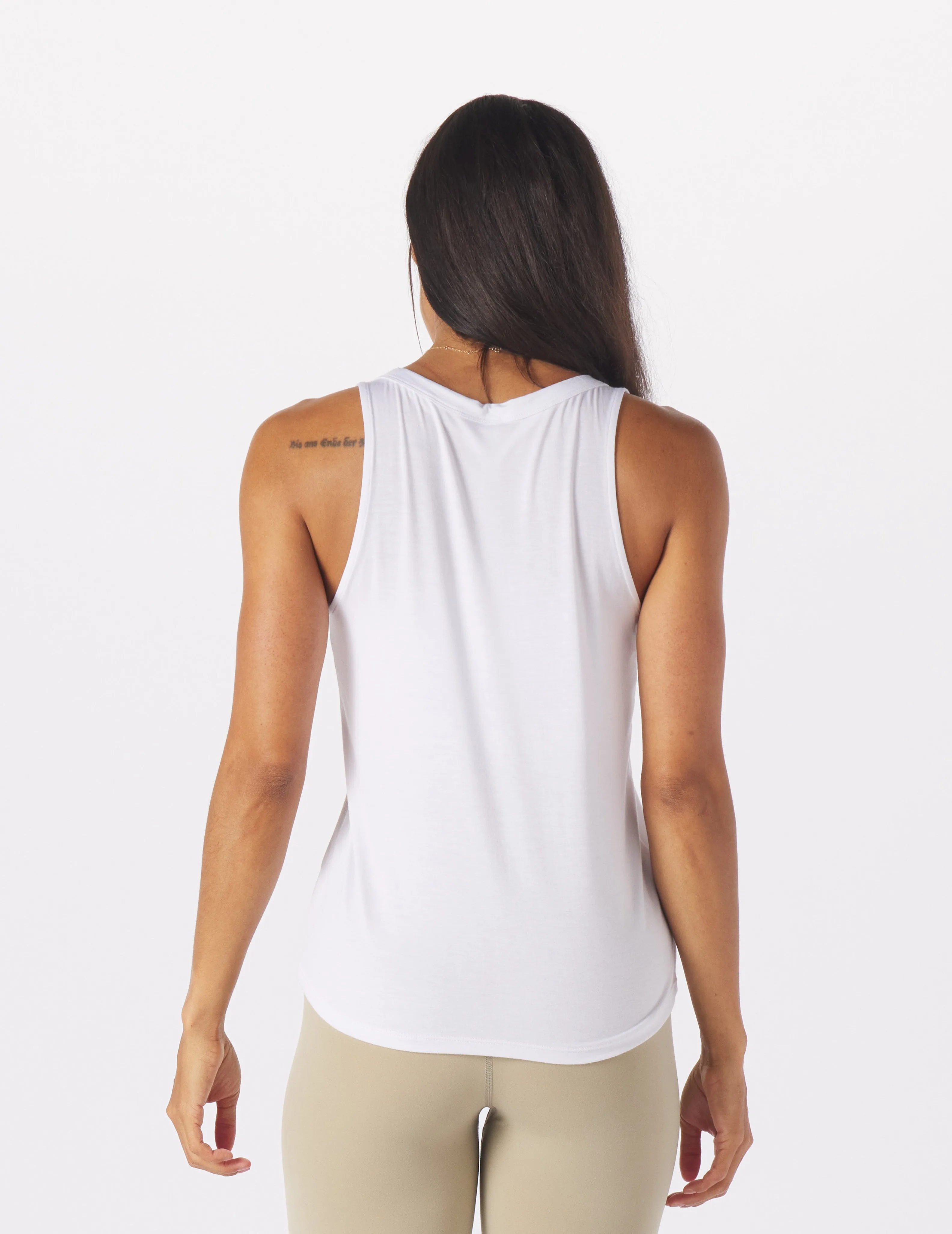 Half Volley Tank: White