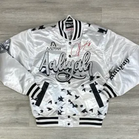 Headgear Classics- Aaliyah white satin jacket