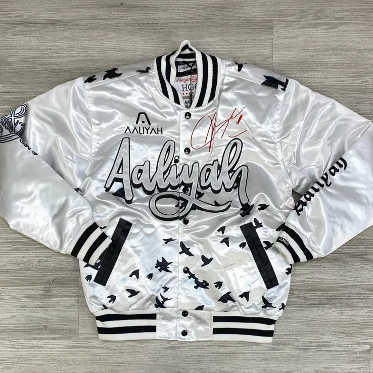 Headgear Classics- Aaliyah white satin jacket