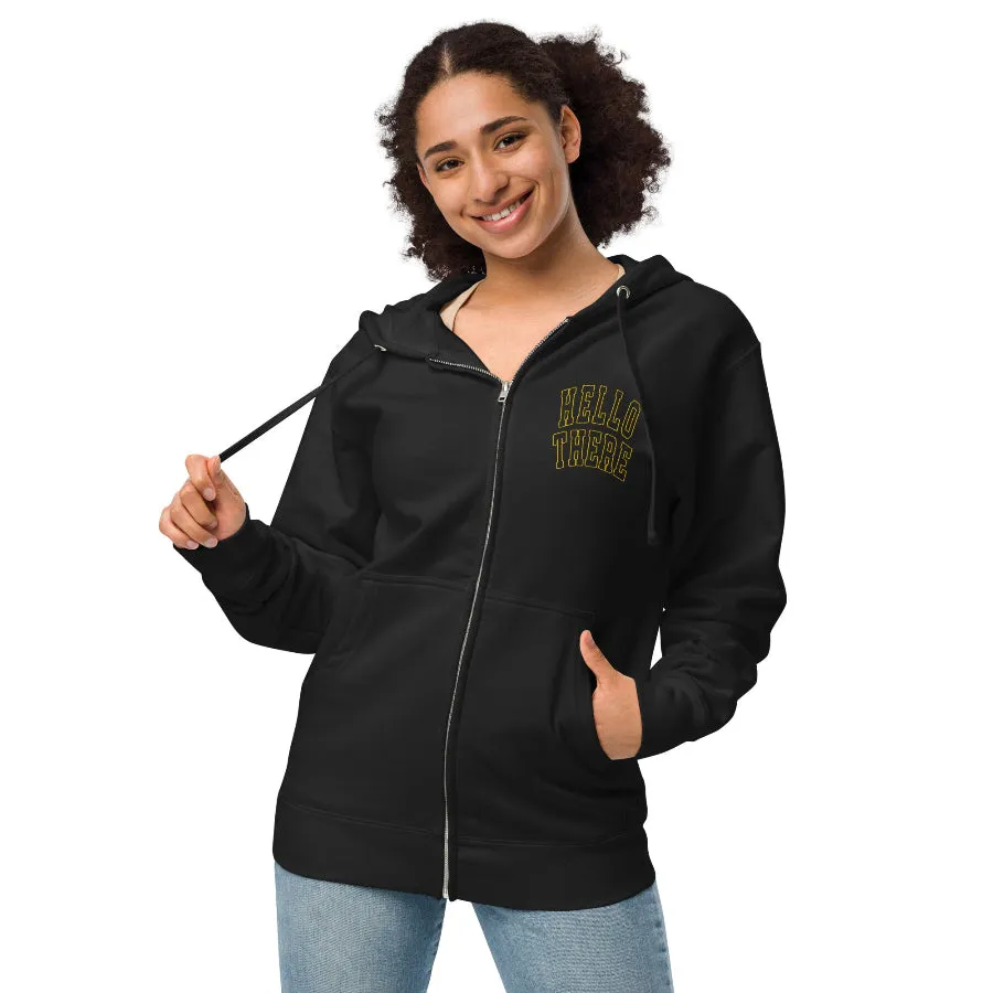 Hello There Premium Zip Up Hoodie