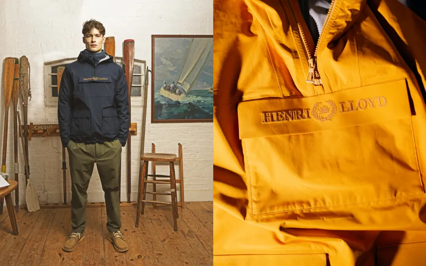 HENRI LLOYD Viking Smock Navy Blue