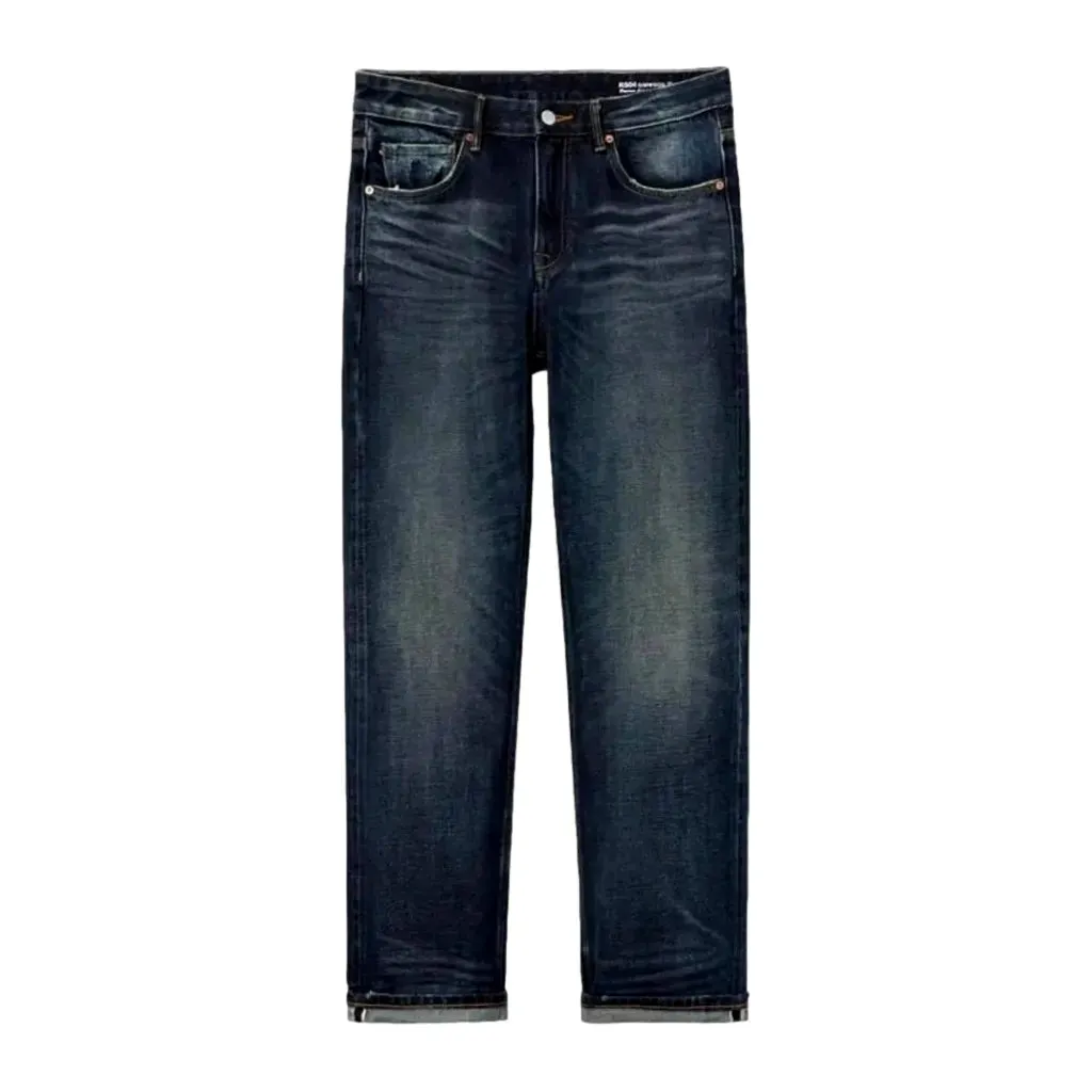 High-waist 16oz selvedge jeans for men