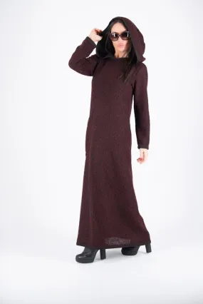 Hooded Knitted Dress LINDA