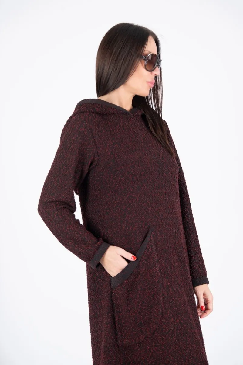 Hooded Knitted Dress LINDA