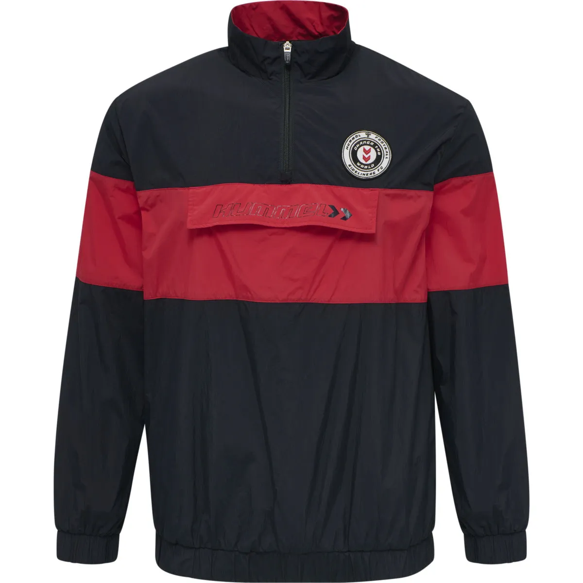 Hummel hmlJORES Half Zip Jacket - Dark Navy/Red