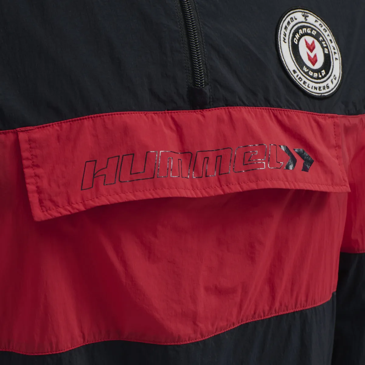 Hummel hmlJORES Half Zip Jacket - Dark Navy/Red