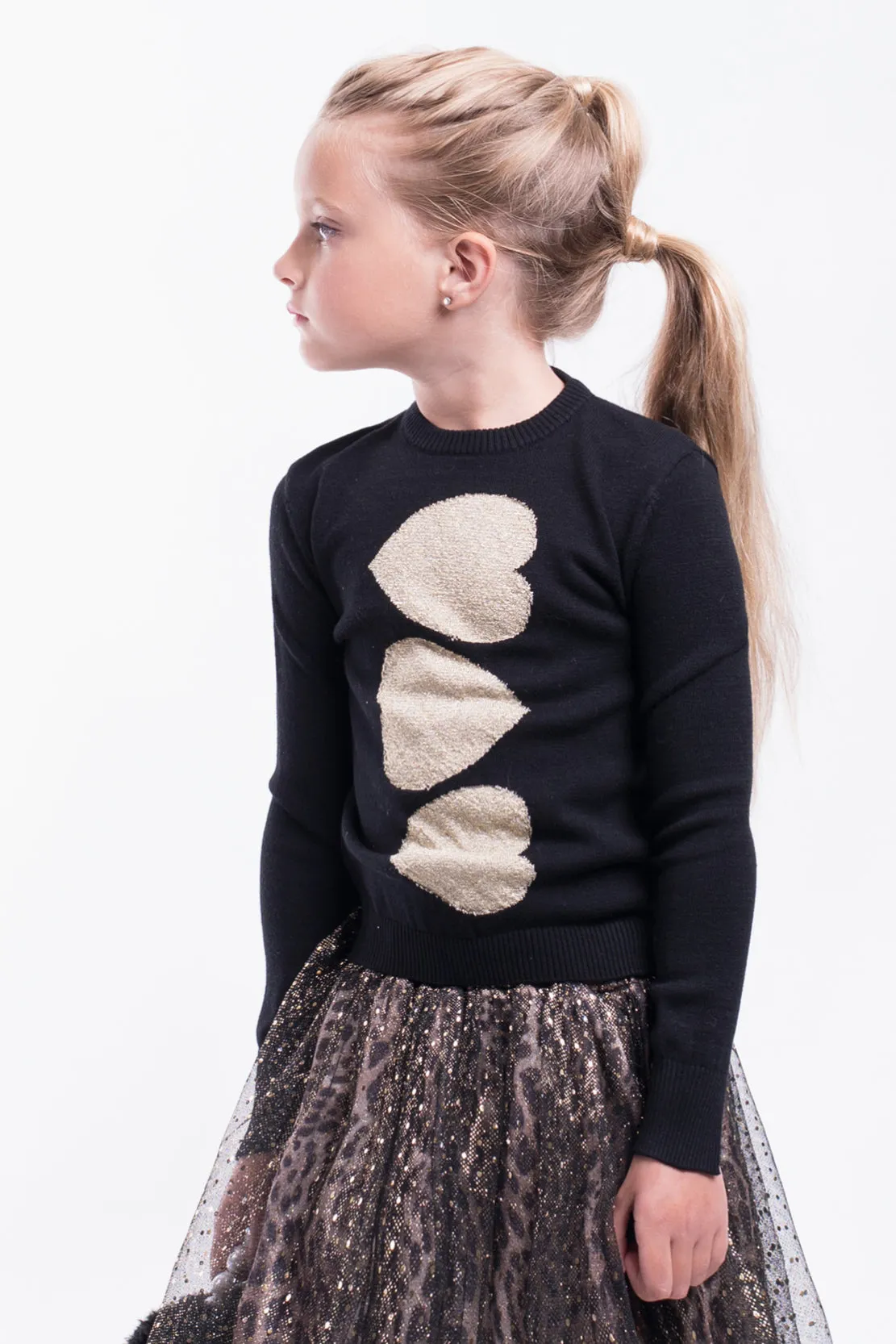 Imoga Cindy Girls Sweater - Black