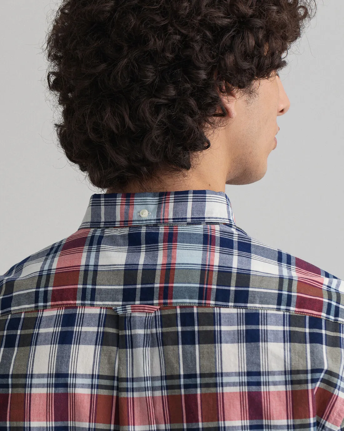 Indian Madras Check Shirt - Persian Blue